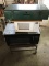 Cart, 2 Microwaves and Coleman Stove Lot