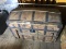 Mid 1800s Large Stage Coach Trunk Decorated