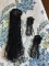 Old Jet Mourning Hair Decorative Jewelry Pieces +