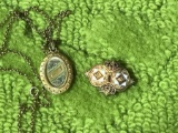 Early Jewelry Brooch and Locket