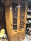 Vintage Wooden Corner Cupboard