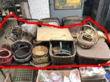 Table Lot - Assorted Baskets & Cutting Board