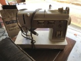 Vintage Singer Sewing Machine and Table