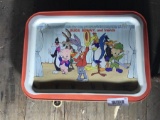 Vintage Bugs Bunny and Friends Metal Tray