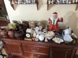 Ceramic Items & more on top of Buffet