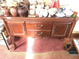 Vintage Wooden Buffet Furniture Piece