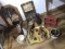 Assortment of Vintage Items on Floor inc. crocks