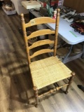 Antique style slat back chair