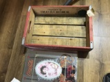 Vintage coca-Cola Crate and Mirror
