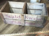 Antique Wooden Seald Sweet Florida Oranges Box