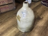 Antique West Troy NY Pottery Stoneware Jug