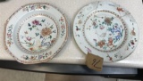 2 Early Chinese Decorated Qing Doucai Plates