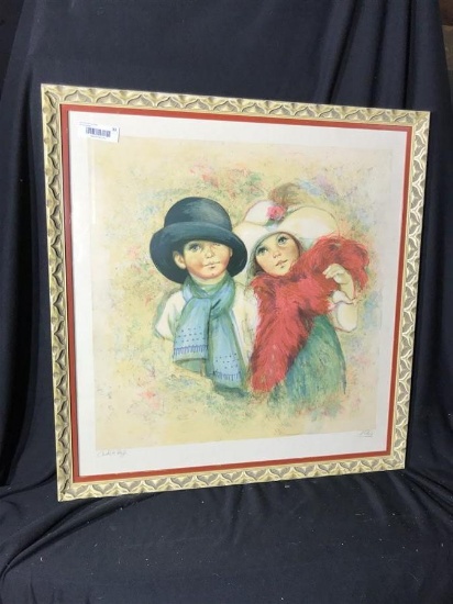 Vintage Ltd Edition Print Signed Mary Vickers