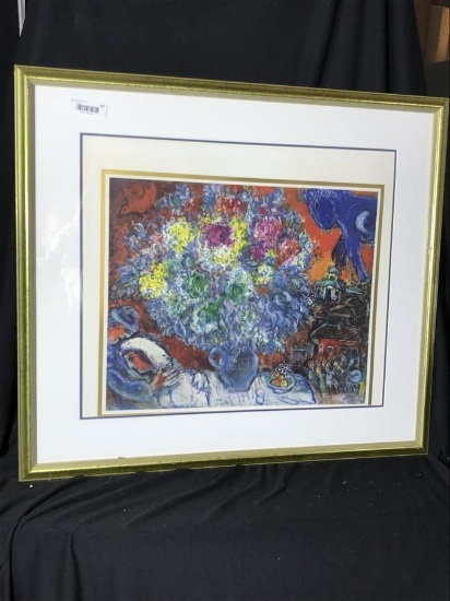 Vintage Framed Print by Chagall