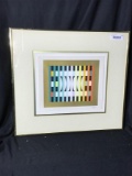 Vintage Ltd Edition Print Signed Yaacov Agam