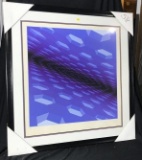 Vintage Ltd Edition Print Signed Yvaral Op Art