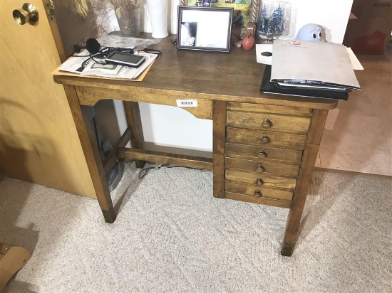 Antique Watch Maker's Cabinet Desk