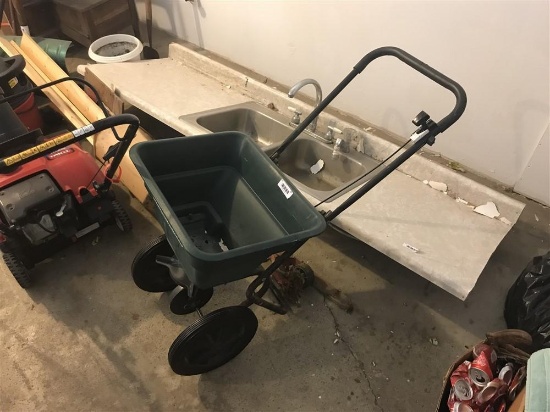 Green Plastic Seed Spreader