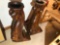 2 Unusual Imported Heavy Wood Stands Furniture