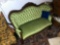 Antique Victorian Couch w/Green Fabric