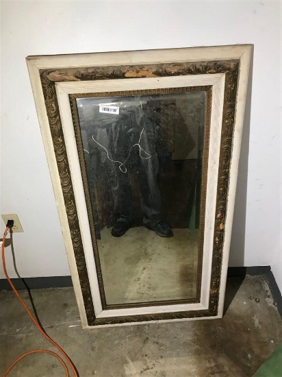 Large Antique Bevelled Mirror
