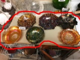 Group Lot of 6 Pieces of Carnival Glass