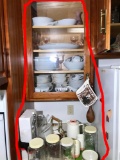 Cupboard & Counter Kitchen Clean Out Lot w/China