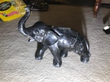 Antique Metal Elephant Sculpture Statue Nice