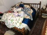 Full Sized vintage Heywood Wakefield Bed, mattress