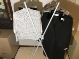 Folding Clothing Rack w/Vintage Finer Clothing Pcs