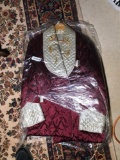 Unusual Quilted Silk Asian Dinner Jacket w/Dragons