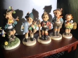 Group Lot of 5 Vintage Hummel Figurines