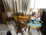 Group Lot 4 Pieces Antique Furniture