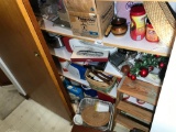 Four Shelves of Kitchen Etc items lot