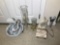 Group Lot Decorative Items Clock, Lamp etc