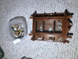 Large Lot Vintage Wade Figurines  + Display Case