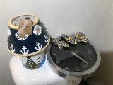 Clock, Lamp, Decorative Pieces