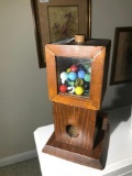 Vintage Marbles in Wooden Dispenser