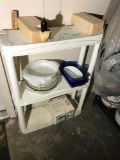 Shelf and contents Including Pyrex