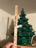 Vintage Ceramic Light Up Christmas Tree