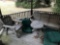 Group Lot of Wooden Patio Furniture