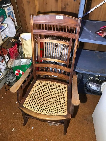Fancy Unusual Antique Rocking Chair