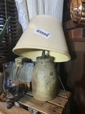 Antique Stoneware Jar Lamp