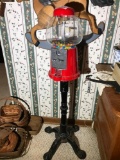 Vintage Gumball Machine on Cast Iron Base