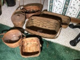 Group Lot of Six Early 80s Longaberger Baskets