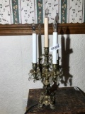 Unusual Mid Century Modern Electric Candelabra