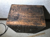 Antique Advertising Box - Safe Home Match Graphics