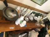 Items on top and beneath buffet Lot