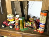 Shelf Lot of Vintage Toys