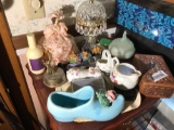 Group Lot of Items on Jewelry Cabinet